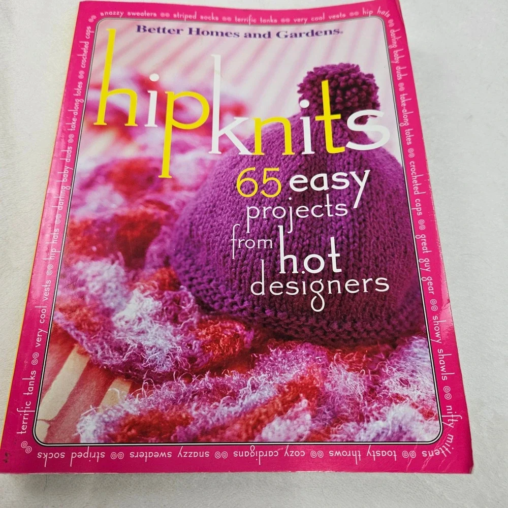 Better Homes and Gardens Hip Knits 65 Easy Projects Knitting Crochet Book